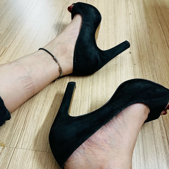 Mango Platform Peep-toe Stilettos Heels - Picture 6 of 10